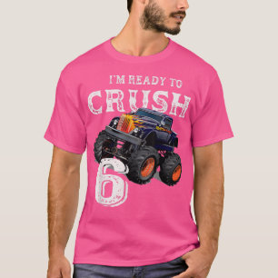 Monster Truck 6th Birthday Gift Boys Ik ben klaar T-shirt