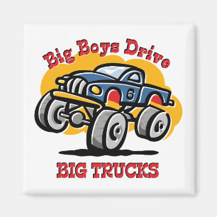 Monster Truck 6th Birthday Magneet