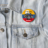 Monster Truck 6th Birthday Ronde Button 5,7 Cm (In situ)