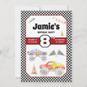 Monster Truck 8e verjaardag uitnodiging (Voorkant)