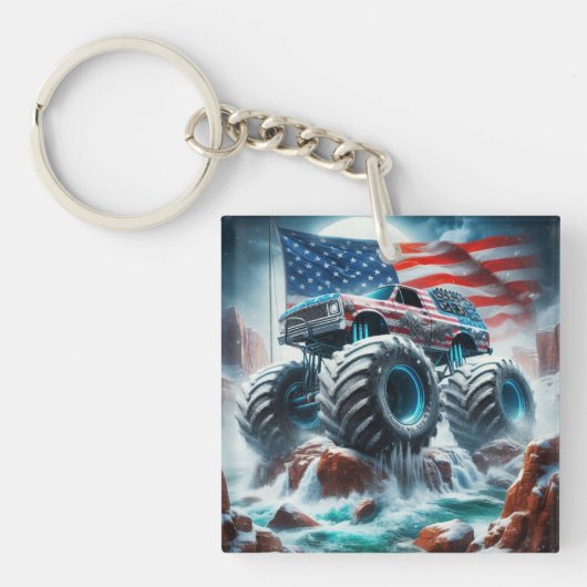 MONSTER TRUCK ACRYL SLEUTELHANGER (Voorkant)