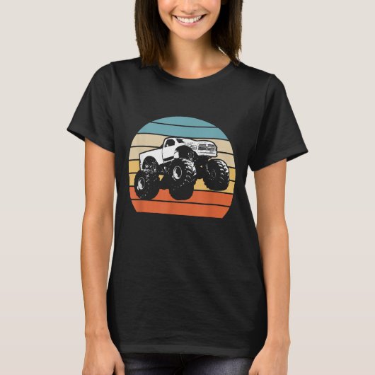 Monster Truck American Flag Racing USA  T-shirt (Voorkant)
