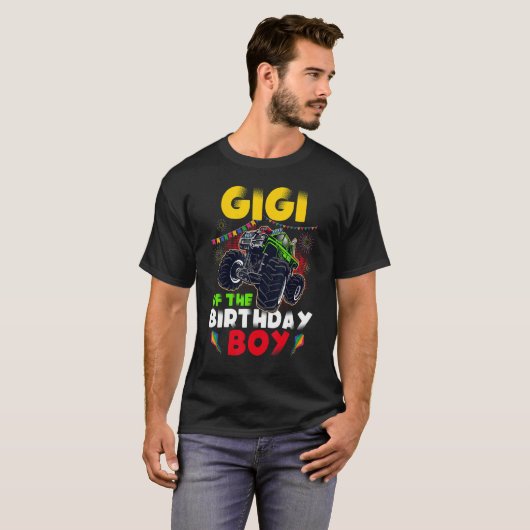 Monster Truck B Day Matching Famy Gigi van de B T-shirt (Voorkant volledig)