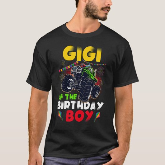 Monster Truck B Day Matching Famy Gigi van de B T-shirt (Voorkant)