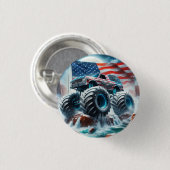 MONSTER TRUCK BADGE RONDE BUTTON 3,2 CM (Voorkant /achterkant)
