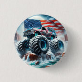 MONSTER TRUCK BADGE RONDE BUTTON 3,2 CM (Voorkant)
