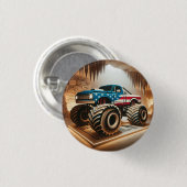 MONSTER TRUCK BADGE RONDE BUTTON 3,2 CM (Voorkant /achterkant)
