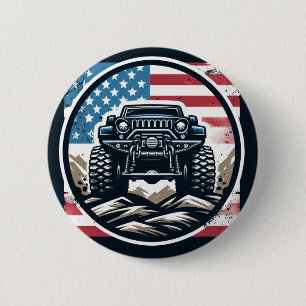 MONSTER TRUCK BADGE RONDE BUTTON 5,7 CM