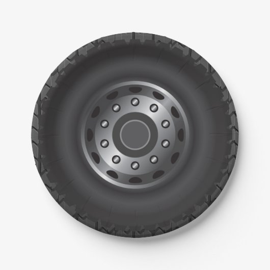 MONSTER Truck Banden #1 Papieren Bordje (Voorkant)