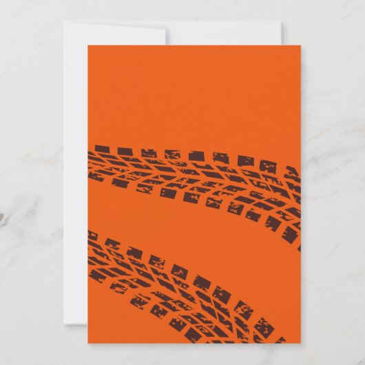 Monster Truck Bash Jongen 12e Verjaardagsfeestje Kaart (Achterkant)