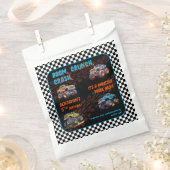 Monster Truck Bash Jongen 5e Verjaardagsfeestje Bedankzakje (Geknipt)