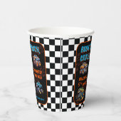 Monster Truck Bash Jongen 5e Verjaardagsfeestje Papieren Bekers (Rechts)
