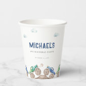 Monster Truck Bash Verjaardag Papieren Bekers (Voorkant)