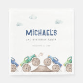 Monster Truck Bash Verjaardag Servet (Voorkant)