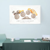 Monster Truck Bash Verjaardag Spandoek (Beurs)