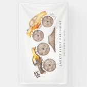 Monster Truck Bash Verjaardag Spandoek (Verticaal)