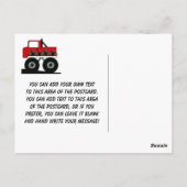 Monster Truck Bedankt Briefkaart (Achterkant)