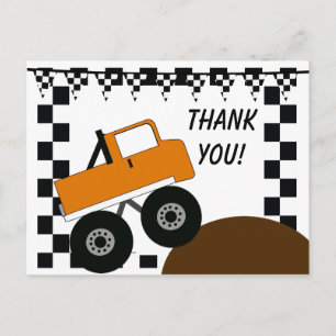 Monster Truck Bedankt Briefkaart