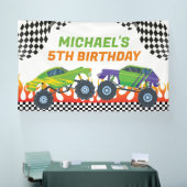 Monster Truck Birthday backdrop banner (Beurs)