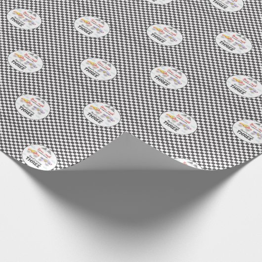 Monster Truck Birthday Cadeaupapier (Hoek)