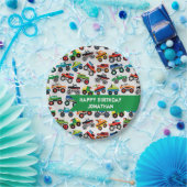 Monster Truck Birthday Custom Papieren Bordje (Feest)