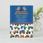 Monster Truck Birthday Kaart (Staand voorkant)