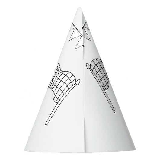 Monster Truck Birthday - Kleur uw eigen Pet. Feesthoedjes (Achterkant)