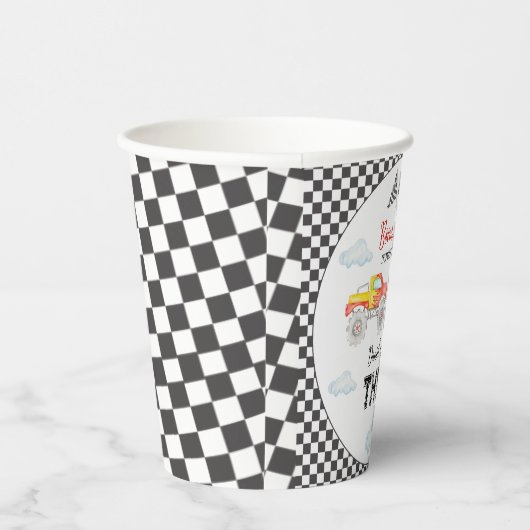 Monster Truck Birthday Papieren Bekers (Rechts)