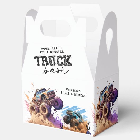 Monster Truck Birthday Party Bedankdoosjes (Geopend)