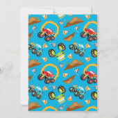 Monster Truck Birthday Party Invitation Kaart (Achterkant)