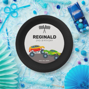 Monster Truck Birthday Party Paper Borden Papieren Bordje