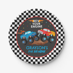 Monster Truck Birthday Party Paper Borden Papieren Bordje