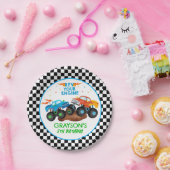 Monster Truck Birthday Party Paper Borden Papieren Bordje (Feest)