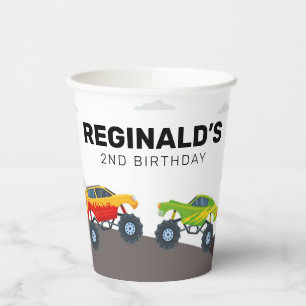Monster Truck Birthday Party Papieren Bekers