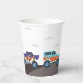 Monster Truck Birthday Party Papieren Bekers (Rechts)