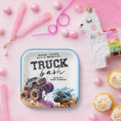 Monster Truck Birthday Party Papieren Bordje (Feest)