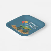 Monster Truck Birthday Party Papieren Bordje (Gebogen)