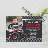 Monster Truck Birthday Uitnodiging (Staand voorkant)