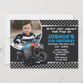 Monster Truck Birthday Uitnodiging (Voorkant)