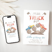 Monster Truck Birthday Uitnodiging | Monster Truck