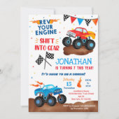 Monster Truck Birthday Uitnodigingen voor jongen (Voorkant)
