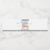 Monster Truck Birthday Water Fles Label Waterfles Etiket (Enkel label)