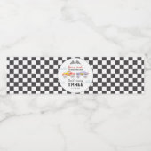 Monster Truck Birthday Waterfles Etiket (Enkel label)