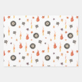 Monster Truck Blauwe Waterverf Moderne Set van 3 Inpakpapier Vel (Voorkant 2)