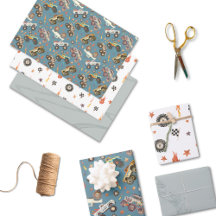 Monster Truck Blauwe Waterverf Moderne Set van 3