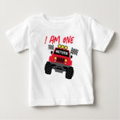 Monster Truck Boy 1e verjaardag gepersonaliseerd (Voorkant)