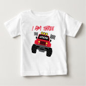 Monster Truck Boy 3e verjaardag gepersonaliseerd (Voorkant)