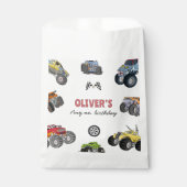 Monster truck, boy any age birthday bedankzakje (Voorkant)