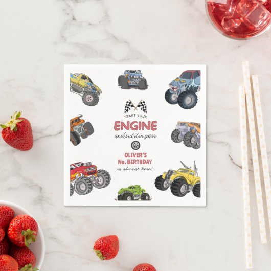 Monster truck, boy any age birthday servet (Insitu)