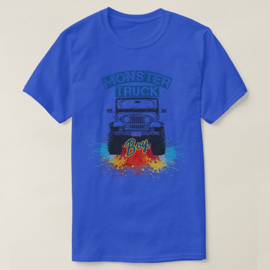 Monster Truck Boy Kids T-shirt (Design voorkant)